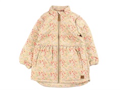 Mikk-line warm taupe floral thermal jacket